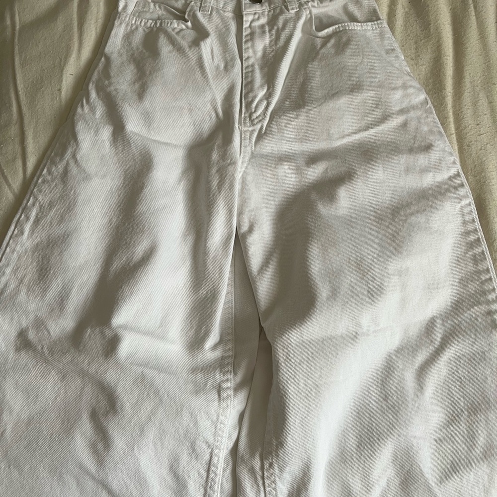 Stylish White Wide-Leg Pants
